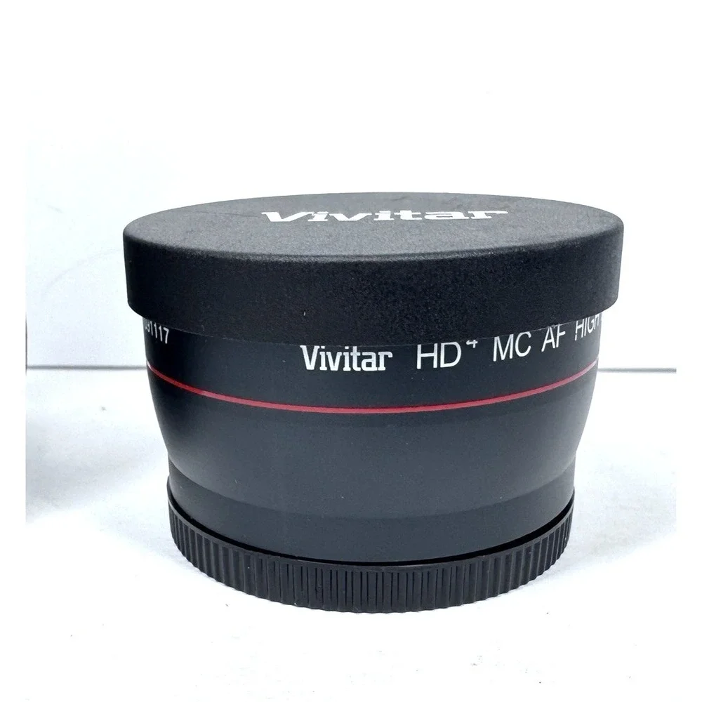 Vivitar 2.2x Telephoto Lens 58mm HD MC AF Camera‎ Lens Attachment w Case